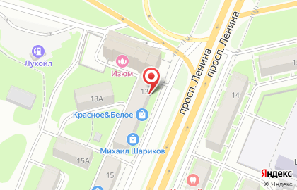 Салон цветов Дуэт на проспекте Ленина на карте