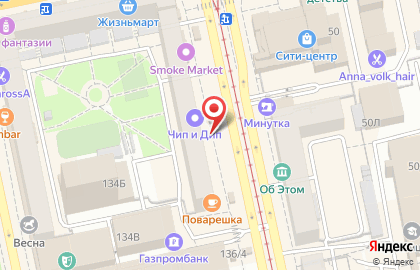 ОАО Банкомат, БИНБАНК на площади 1905 года на карте