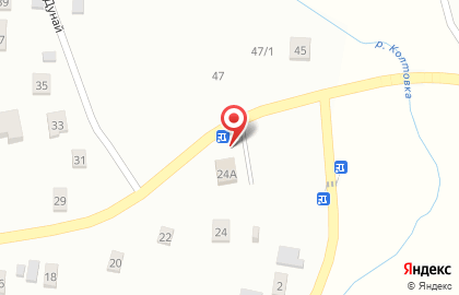 Продуктовый магазин Кооп на улице Дунай (Солотча) на карте