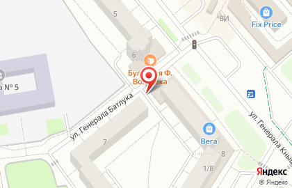 Продуктовый магазин на ул. Авиатрисы Зверевой, 8а на карте