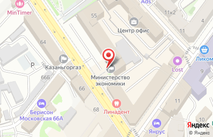 Управление Федеральной антимонопольной службы по Республике Татарстан на карте