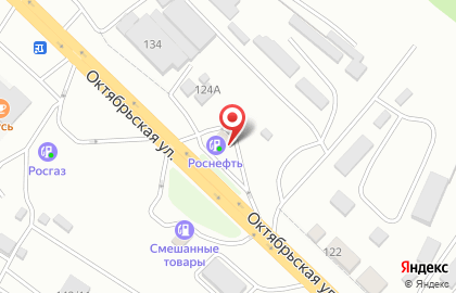 Роснефть-Ставрополье на Октябрьской улице на карте