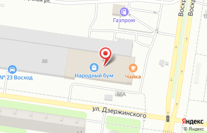 Торгово-офисный центр Чайка в Автозаводском районе на карте