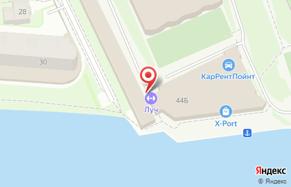 Скалодром Луч в Санкт-Петербурге на карте