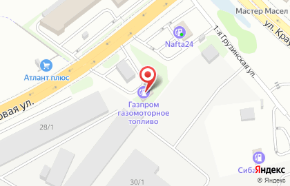 Газпром в Новосибирске на карте