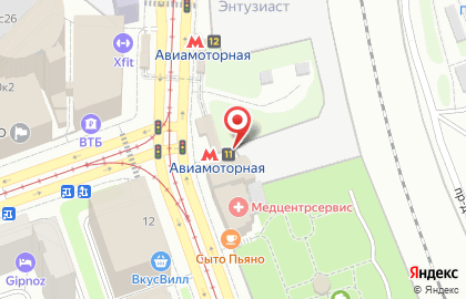 Л'ЭТУАЛЬ на Авиамоторной на карте