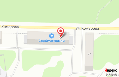 Автомагазин Грузовик на улице Комарова на карте