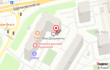 Московское областное бюро технической инвентаризации в Щёлково на карте