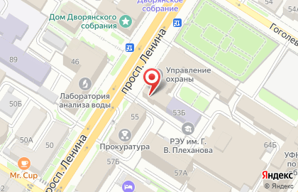Управление МВД России по Тульской области Центр хозяйственного и сервисного обеспечения в Центральном районе на карте