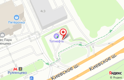 АЗС Татнефть на Киевском шоссе на карте