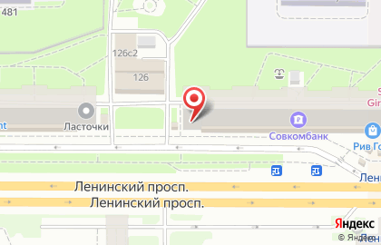 Банкомат Совкомбанк на метро Ленинский проспект на карте