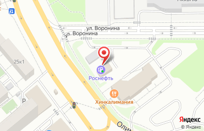 Технический центр Роснефть на Олимпийском проспекте в Мытищах на карте