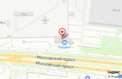 Компания автопроката TopRent на Московском проспекте на карте