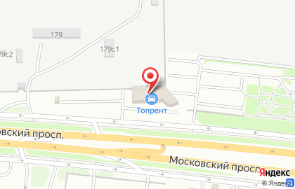 Компания автопроката TopRent на Московском проспекте на карте