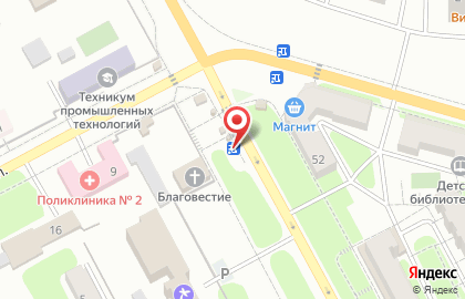 Киоск по продаже хлебобулочных изделий в Красноглинском районе на карте