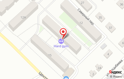 Тренажерный клуб Hard gym на карте