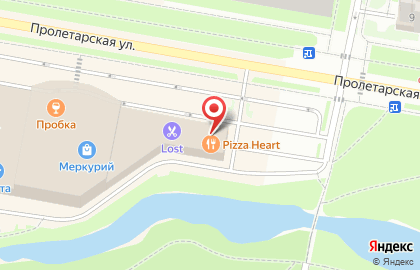 Булочная Лавка пекаря на Пролетарской улице в Колпино на карте