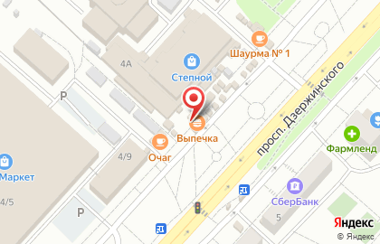 Микрокредитная компания Ваши деньги на проспекте Дзержинского на карте
