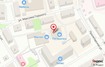 Фирменный магазин кондитерских изделий Сладомир на улице М.Горького на карте