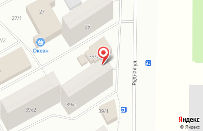 Магазин сантехники и хозтоваров Аквапласт+ на Рудной улице на карте