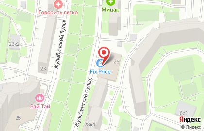 Ателье на Жулебинском бульваре на карте