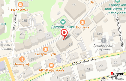 Магазин Золотая комета на Курортном проспекте в Зеленоградске на карте