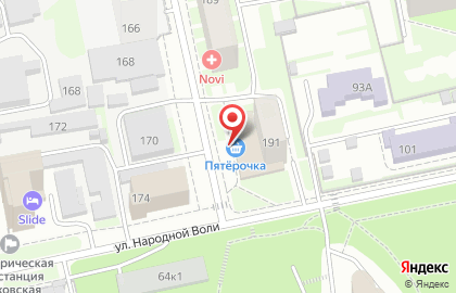 Банкомат УБРиР на улице Бажова на карте