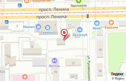 Система пенсионных касс Забота на проспекте Ленина на карте