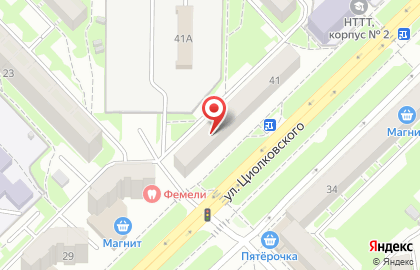 Салон-парикмахерская Елена на улице Циолковского на карте
