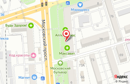 Аптека Здоровый Город на Московском проспекте, 8 на карте