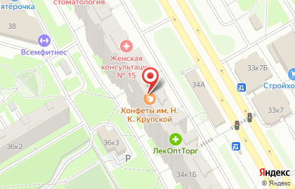 Магазин товаров для шитья и рукоделия в Санкт-Петербурге на карте