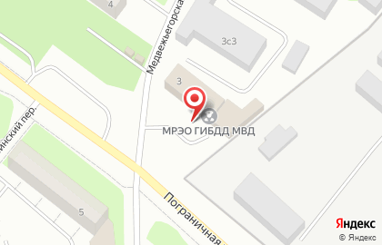Регистрационно-экзаменационное отделение ГИБДД при Управлении МВД по г. Петрозаводску на карте