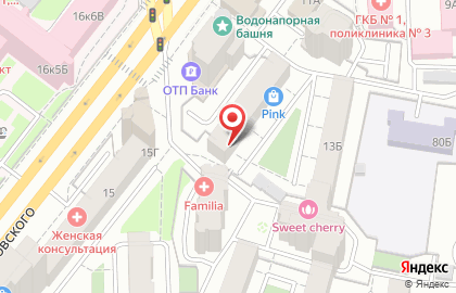 Студия эпиляции и загара Goddess на улице Воровского на карте