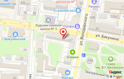 Магазин-мастерская Рукодельница на улице Володарского на карте