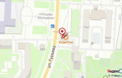 Магазин у дома Бристоль на улице Гурьева на карте