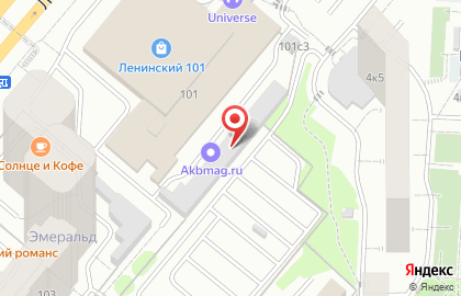 Магазин автомобильных аккумуляторов Akbmag.ru на Ленинском проспекте на карте