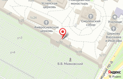 Храм Покрова Пресвятой Богородицы Новодевичьего монастыря на карте