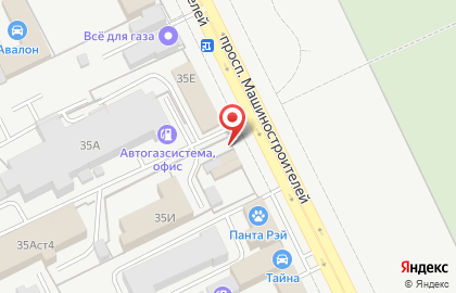 Еврострой на проспекте Машиностроителей на карте