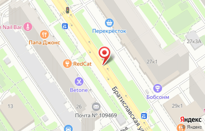 Кальянная Мята Lounge на Братиславской улице на карте
