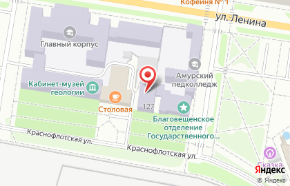 Амурский колледж педагогического образования и физической культуры на Трудовой улице на карте