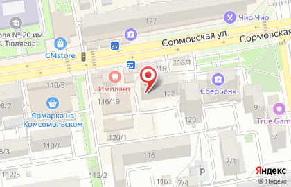 Юридическая фирма на улице Сормовская на карте