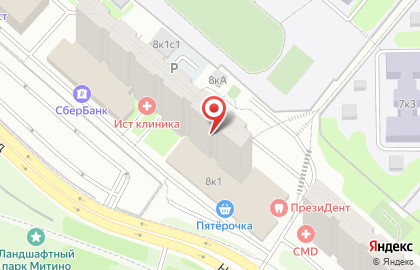 Магазин фруктов и овощей на Новотушинском проезде, 8 к1 на карте