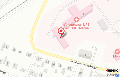Больница Урюпинская центральная районная больница на Весенней улице на карте