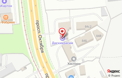 Торговый дом ЯМЗ на проспекте Октября на карте