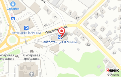 Продуктовый магазин Ягодка, продуктовый магазин на Парковой улице на карте