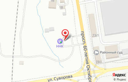 АЗС НК Альянс на улице Суворова на карте