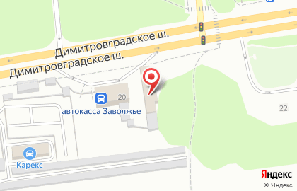 Автомойка самообслуживания Drive на Димитровградском шоссе на карте