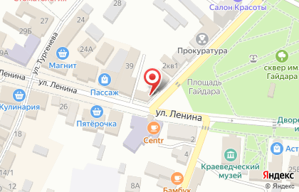 Магазин Рыболов-Охотник на улице Ленина на карте