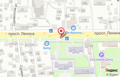 Балу на проспекте Ленина на карте