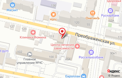 Автокомплекс на Преображенской улице на карте